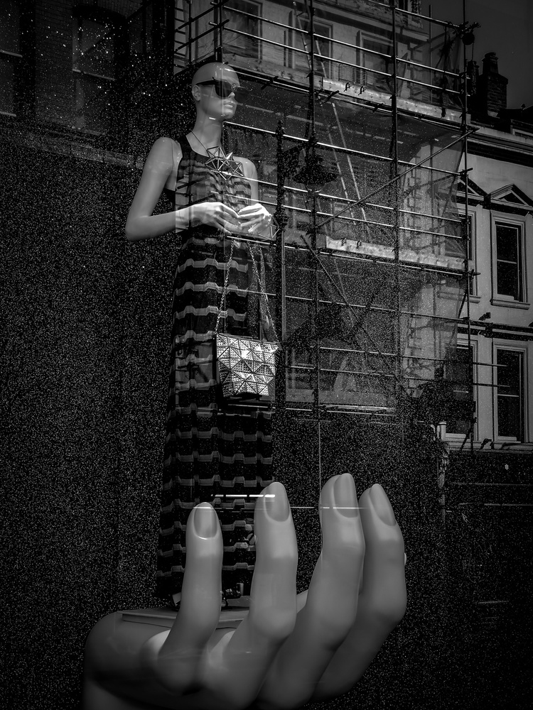 Mannequin Hand Reflection by Chris Hamilton — canvas wall art