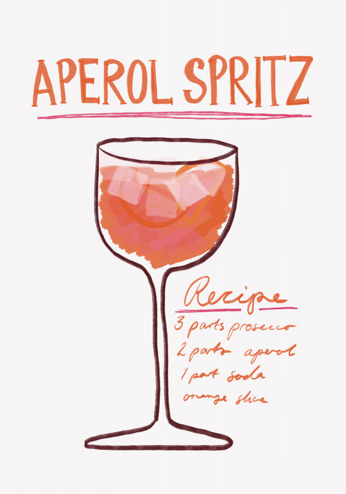 Spritz Recipe Delight by Athene Fritsch — canvas wall art