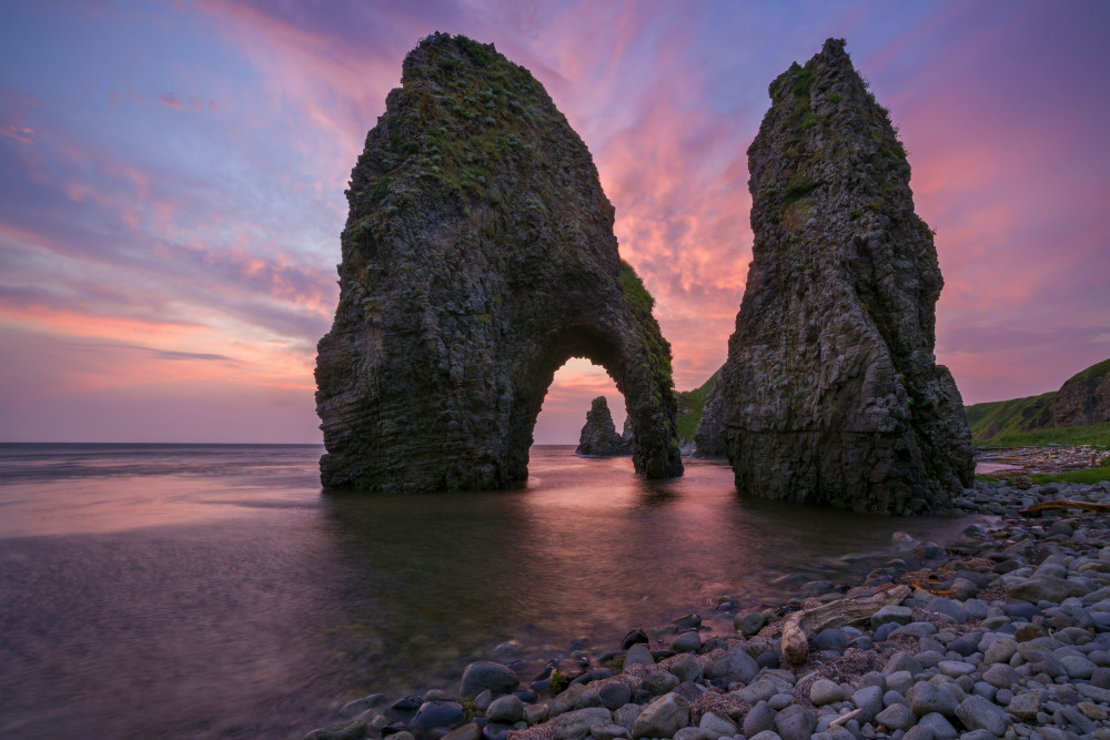Dramatic Sea Arch Sunset by Alexey Kharitonov — canvas wall art