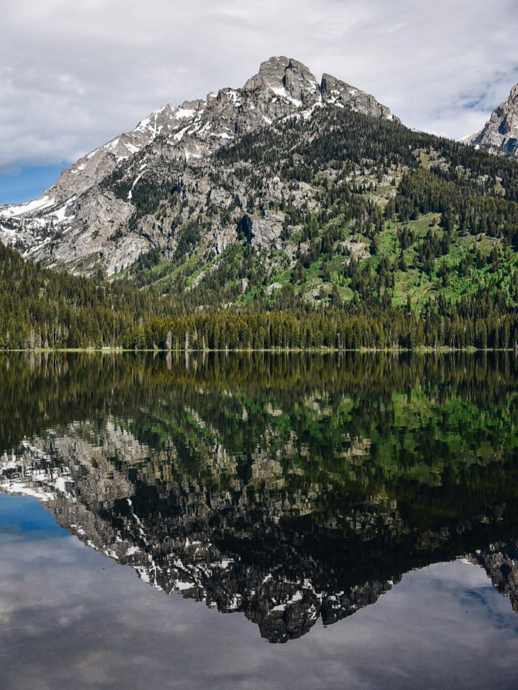 Majestic Mountain Mirror by Del Mundo Imagery — canvas wall art