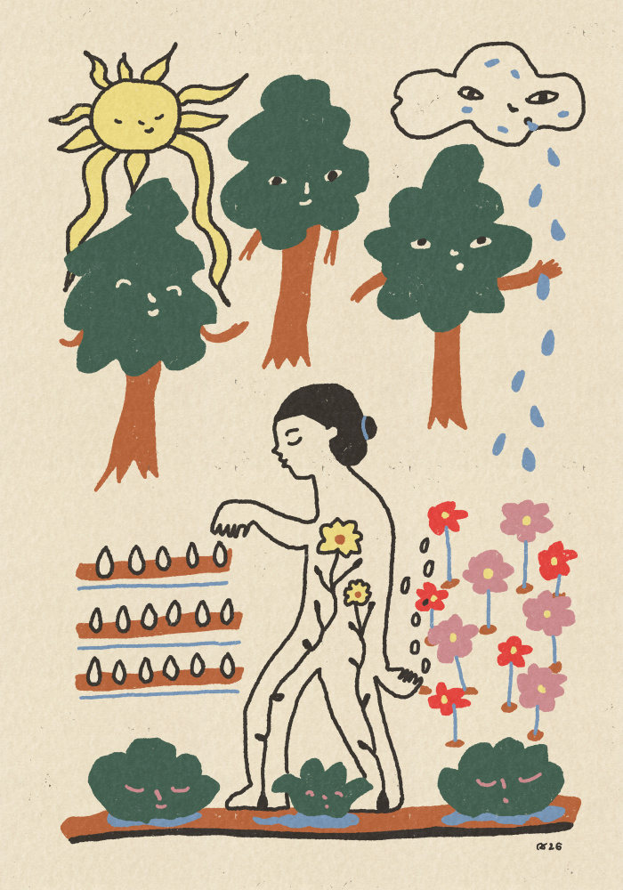 Inner Garden Growth by Raipa Studio — canvas wall art