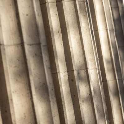 Sunlit Stone Columns