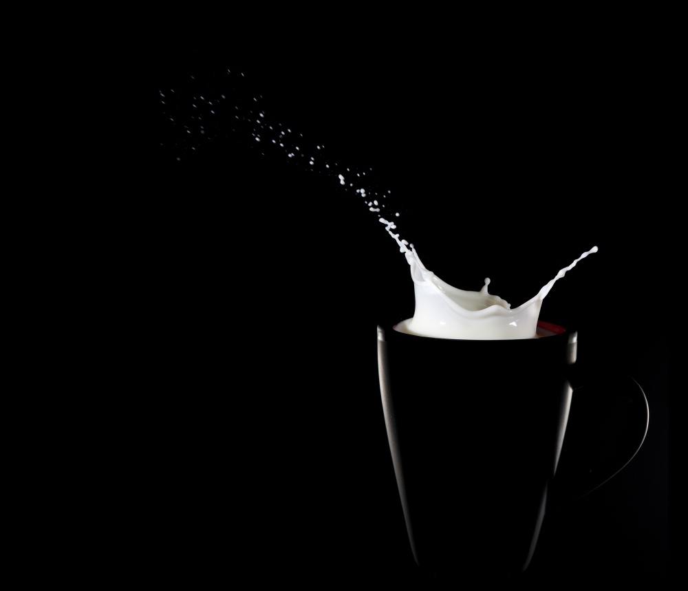 Dynamic Milk Splash by Christian Pabst — canvas wall art