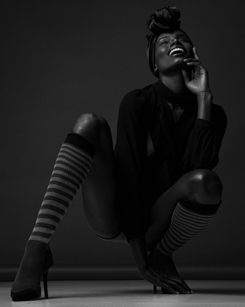 Joyful Fashion Portrait by Anderson Diaz — canvas wall art