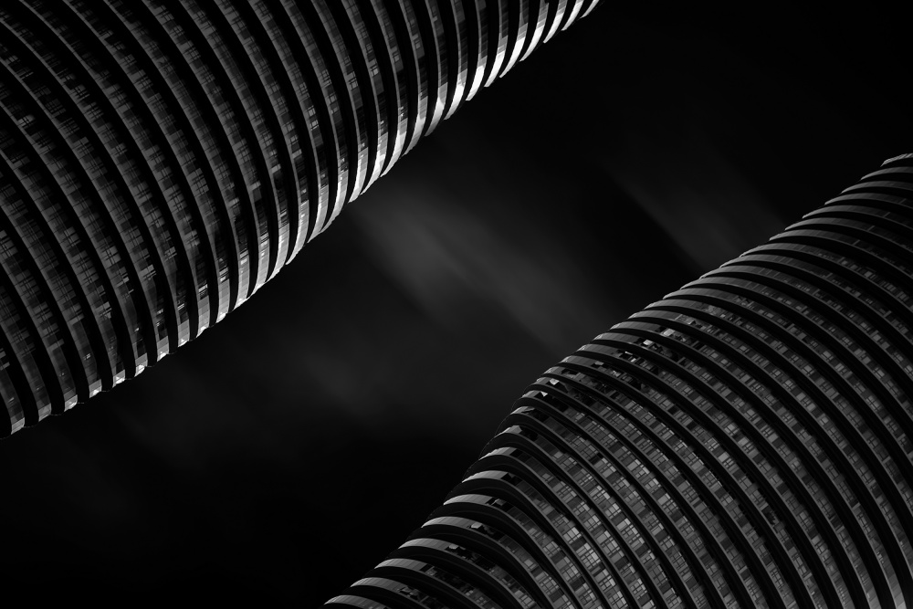 Geometric Metal Curves by Dr. Roland Shainidze — canvas wall art