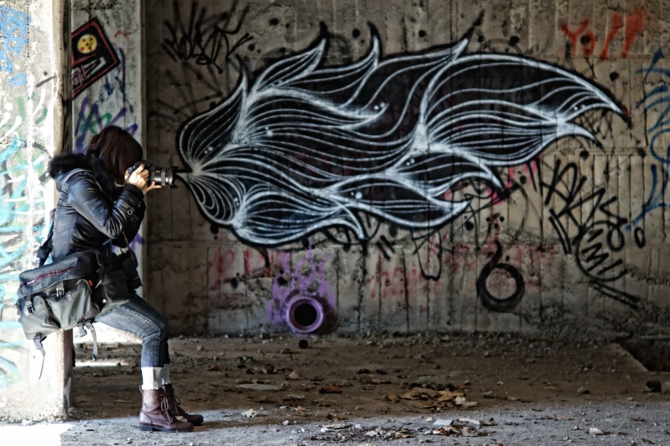 Street Art Photographer by Hiroaki Koga — canvas wall art