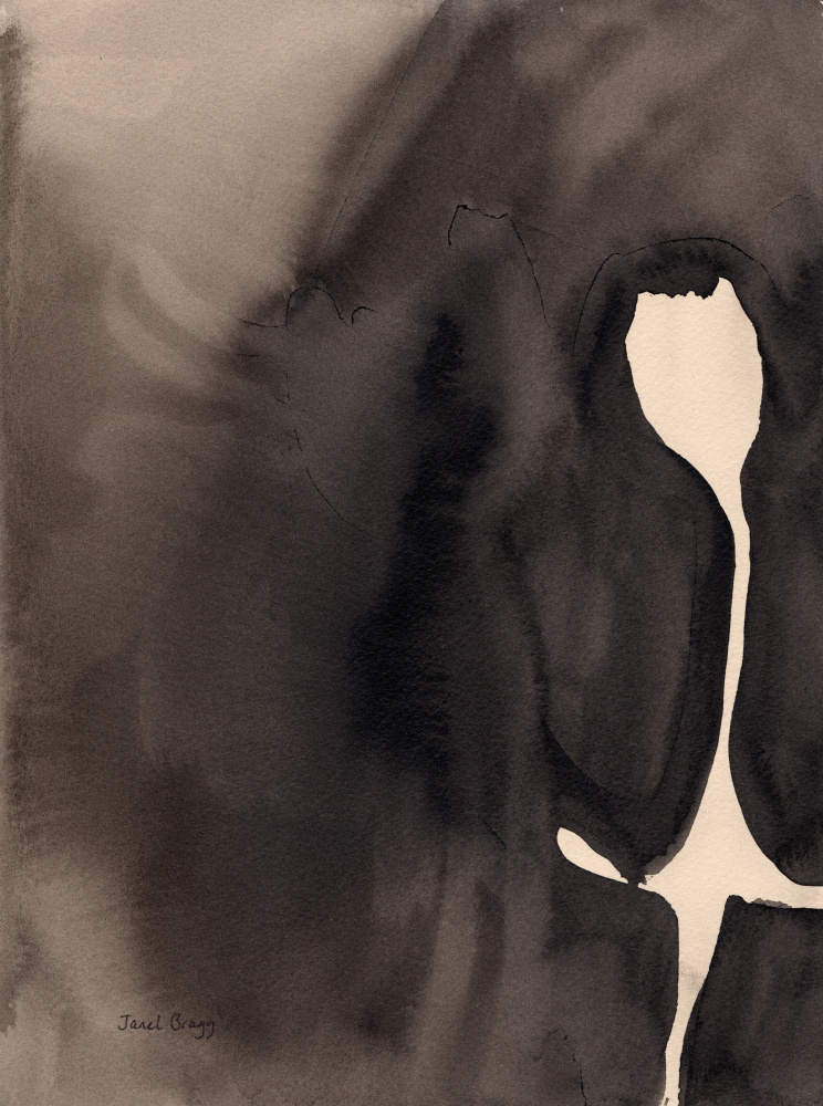 Abstract Dark Silhouette by Janel Bragg — canvas wall art