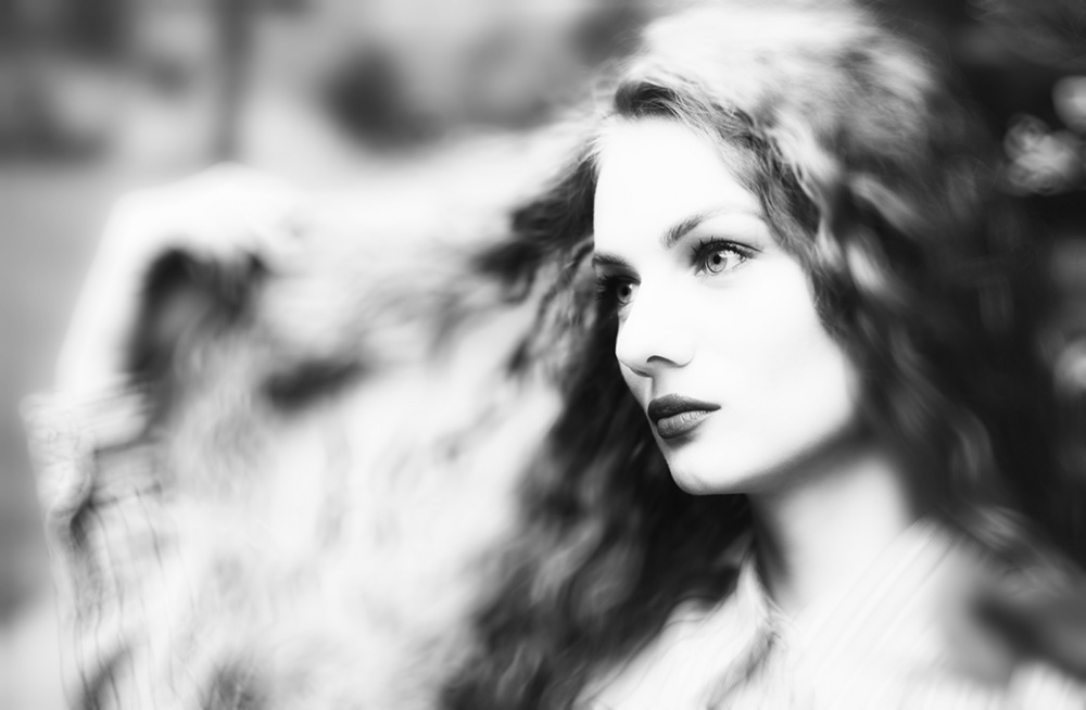 Elegant Woman Profile by Amir Bajrich — canvas wall art