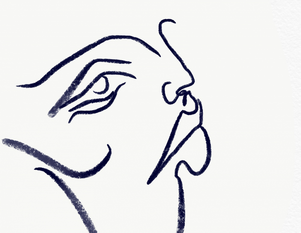 Abstract Gorilla Profile by JLC ART — canvas wall art