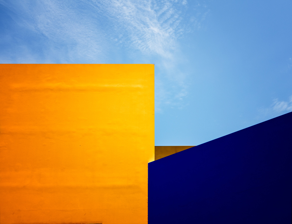 Geometric Color Blocks by Harry Verschelden — canvas wall art