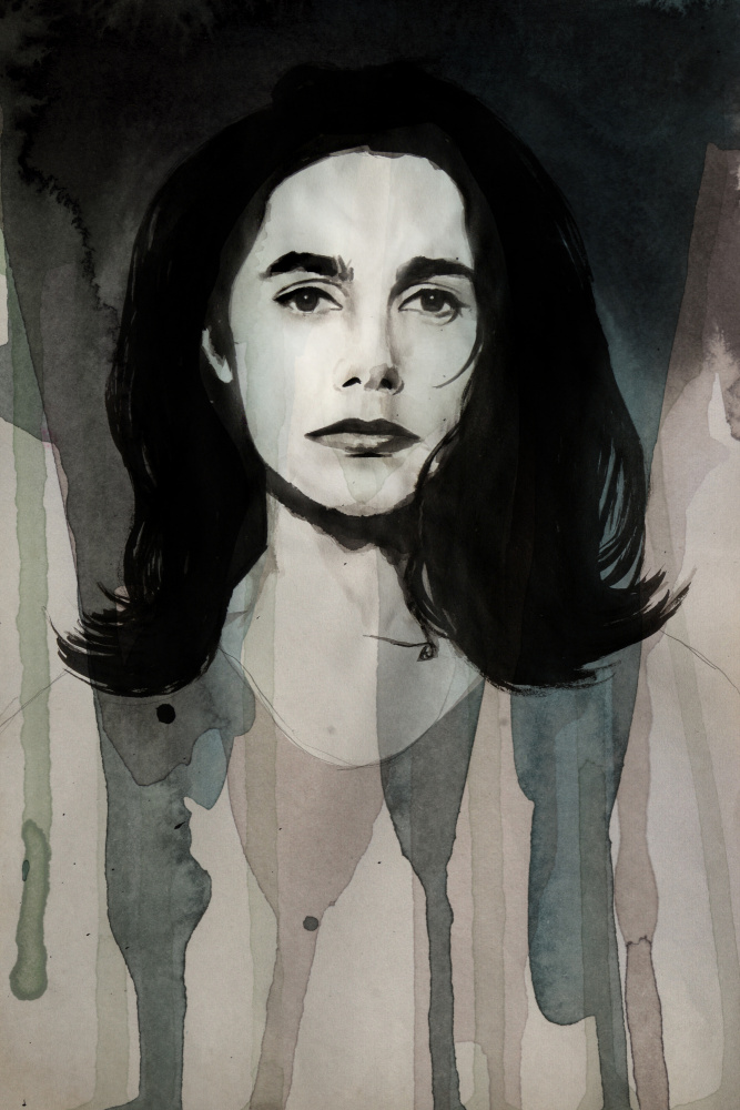Pensive Woman Portrait by David Diehl — canvas wall art