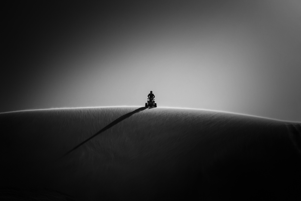 Lone Desert Rider by Oussama Mazouz — canvas wall art