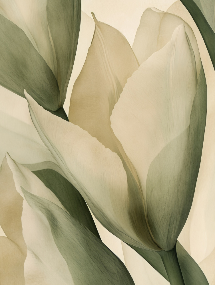 Ethereal Tulip Bloom by Bilge Paksoylu — canvas wall art