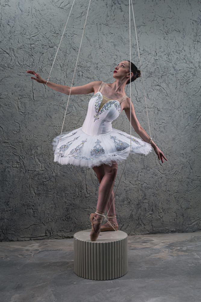 Ballerina On Strings by Gila Koller — canvas wall art