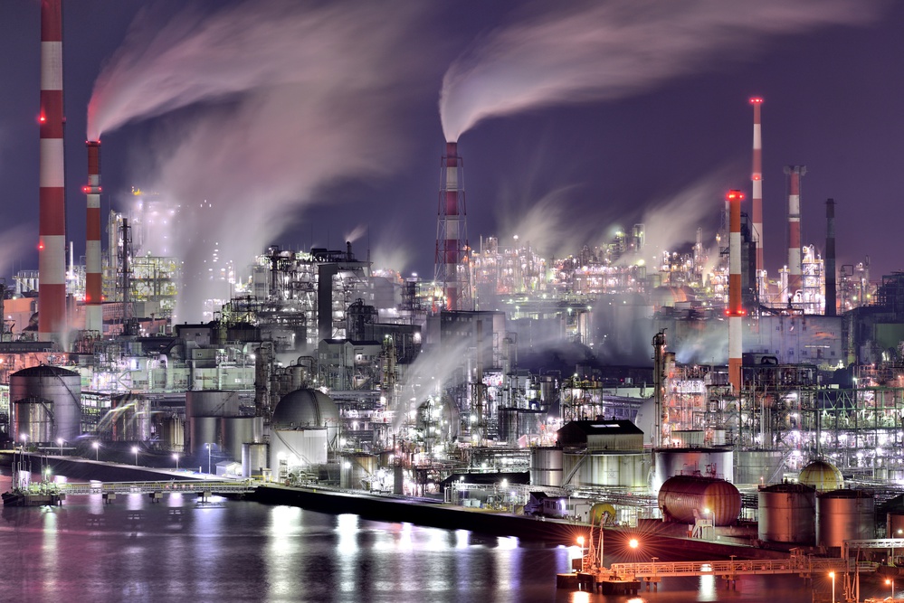 Industrial Night Glow by Kobayashi Tetsurou — canvas wall art