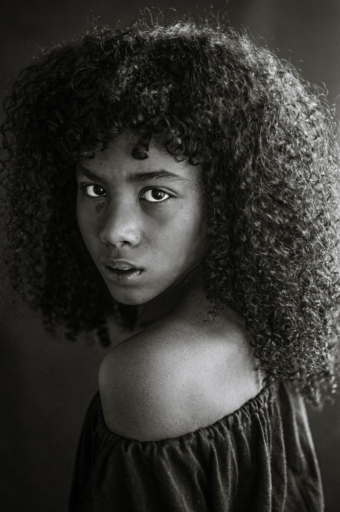 Captivating Girl Portrait by Barbora Biňovcová — canvas wall art