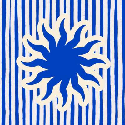 Blue Striped Sun