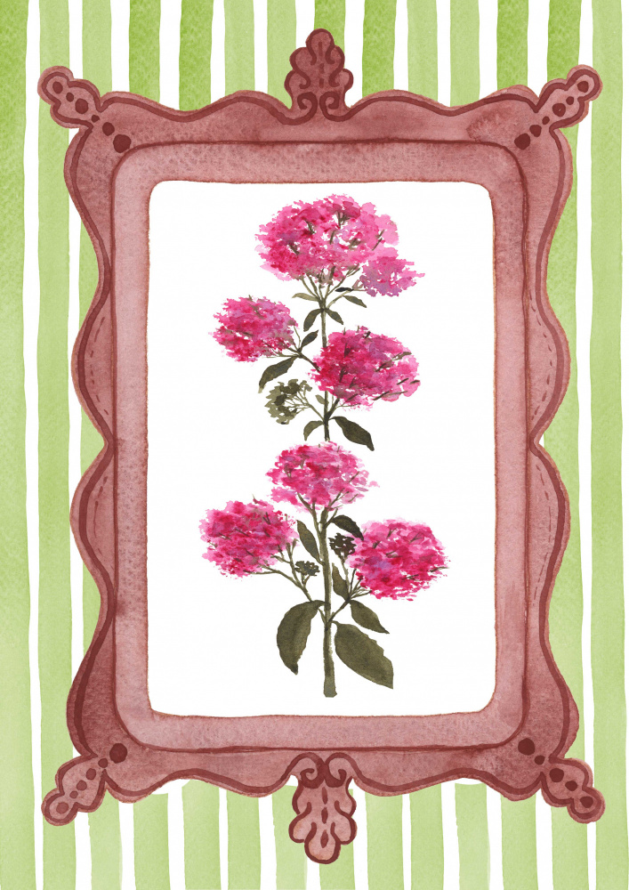 Charming Floral Frame by Suchi Deb — canvas wall art