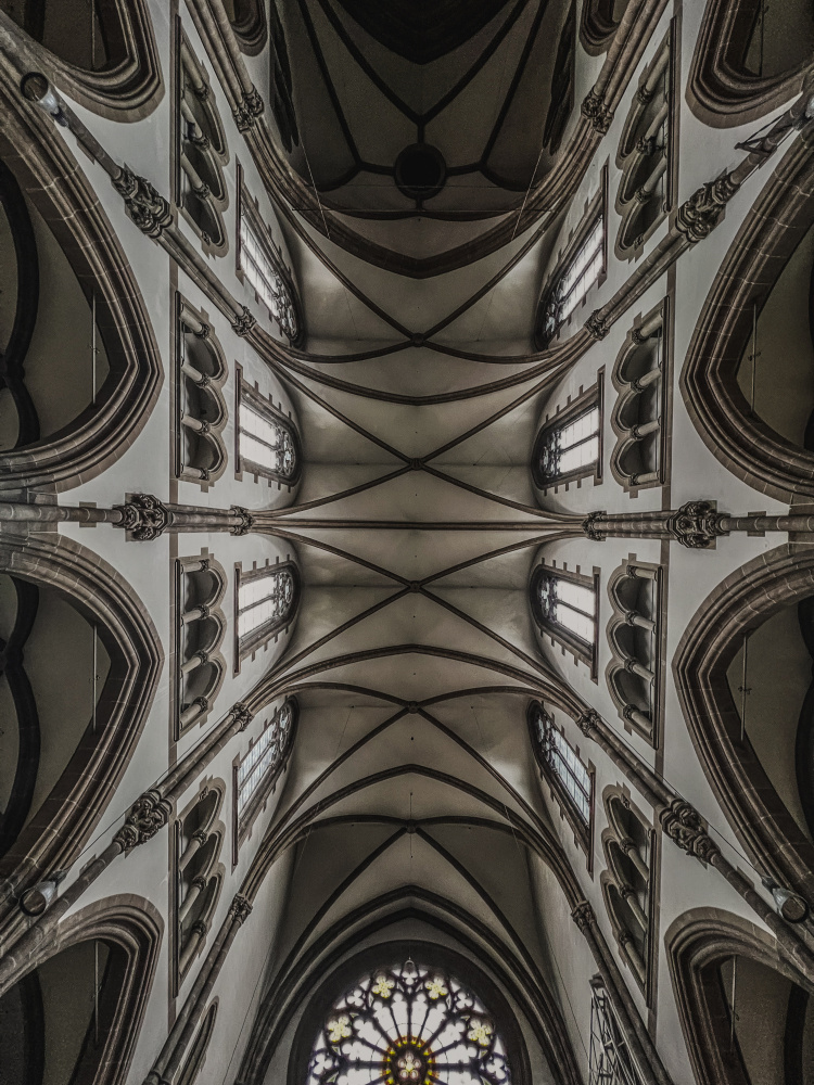 Grand Gothic Ceiling by Dmitrii Rabeev — canvas wall art