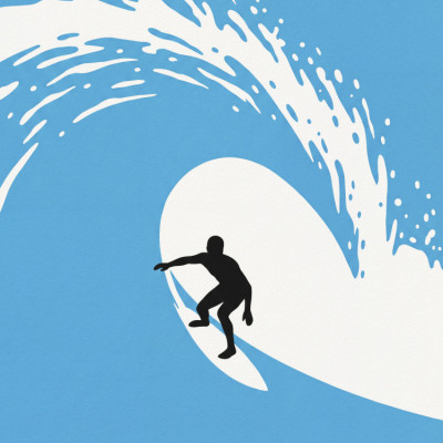 Surfer In The Tube