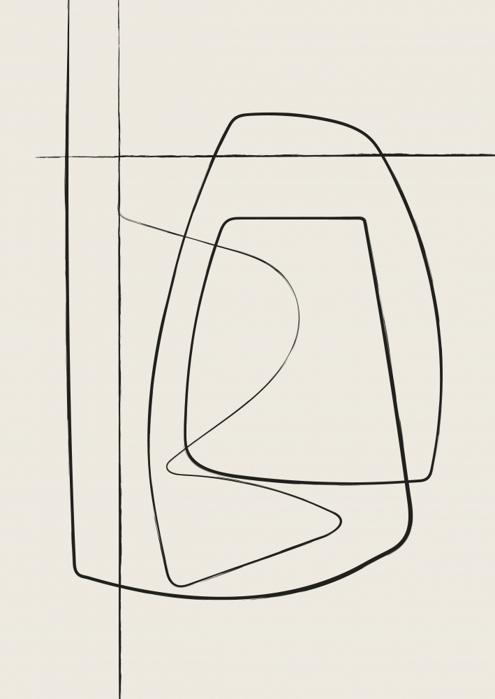 Modern Organic Lines by Oju Design — canvas wall art