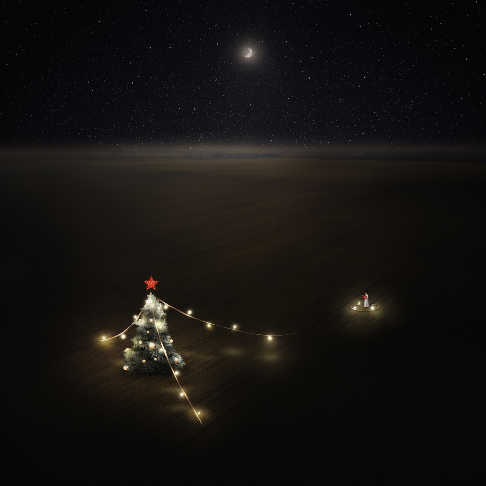 Starry Christmas Night by Martin Marcisovsky — canvas wall art