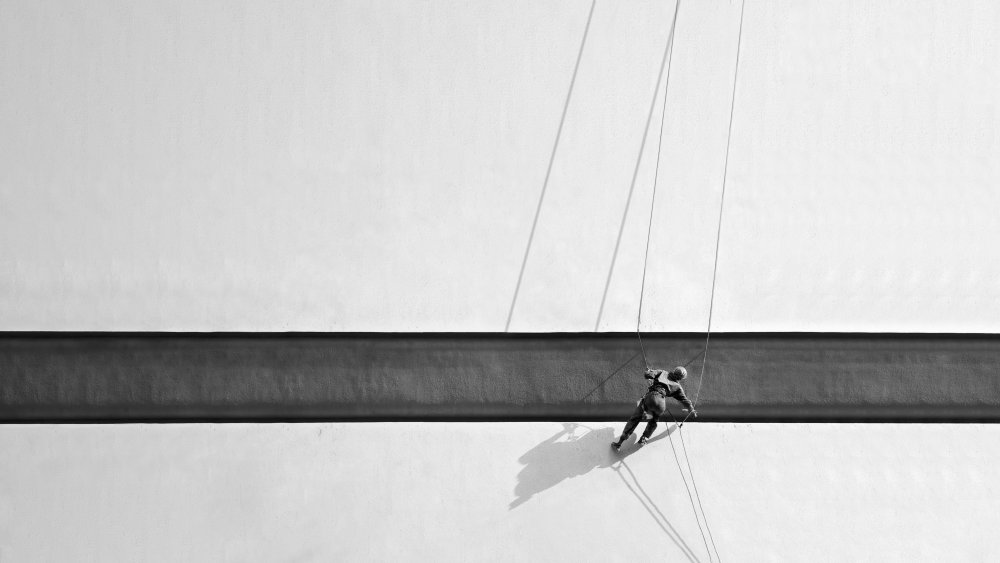 Urban Wall Worker by Sara Goli — canvas wall art