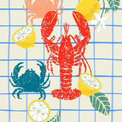Lobster and lemons