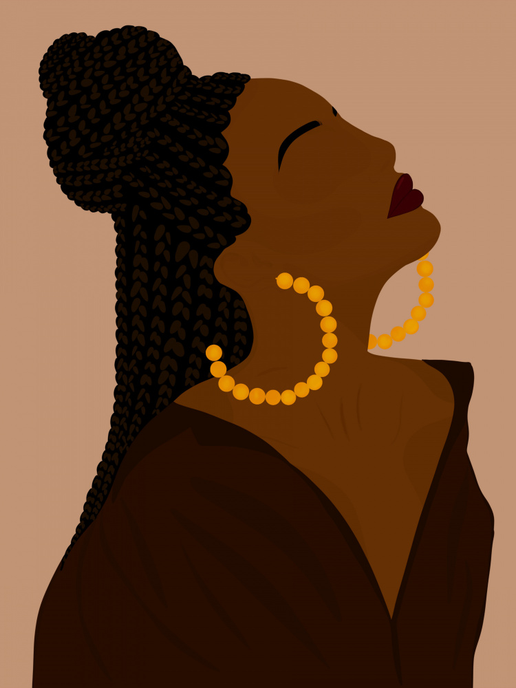 Braids by Carelle N'guessan — canvas wall art