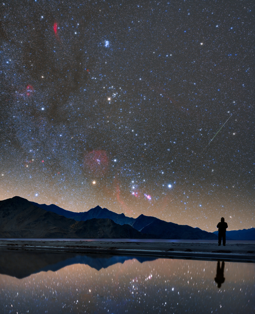 Stargazer Night Sky Reflection by Vikas Chander — canvas wall art