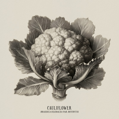 Vintage Vegetables - Cauliflower