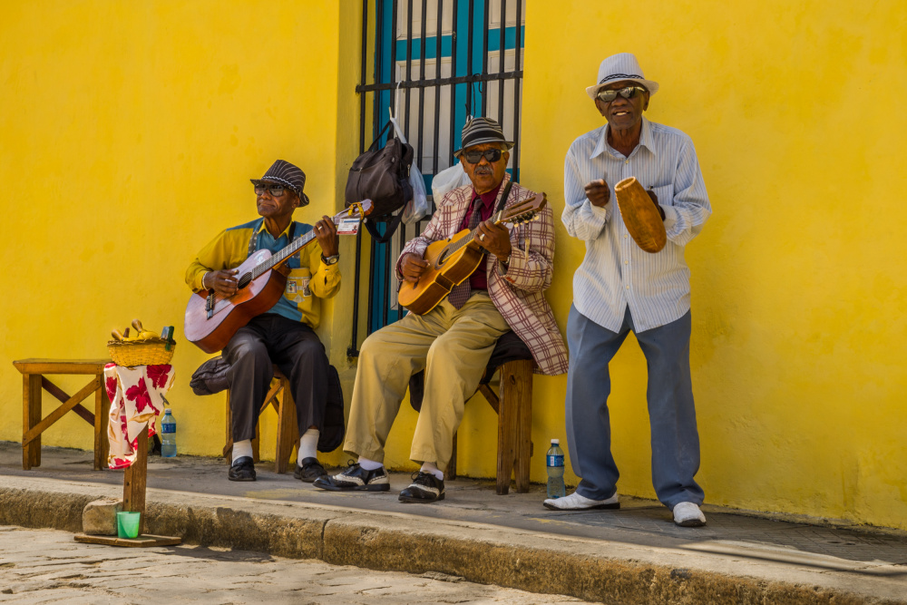 Cuban Street Musicians by Erik Proper — canvas wall art