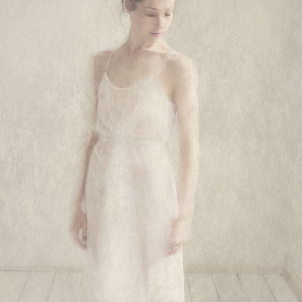 Ethereal Serene Portrait by Michael Groenewald — canvas wall art