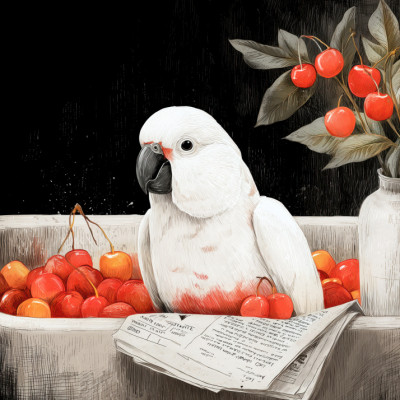 Parrot In Bathtube 1