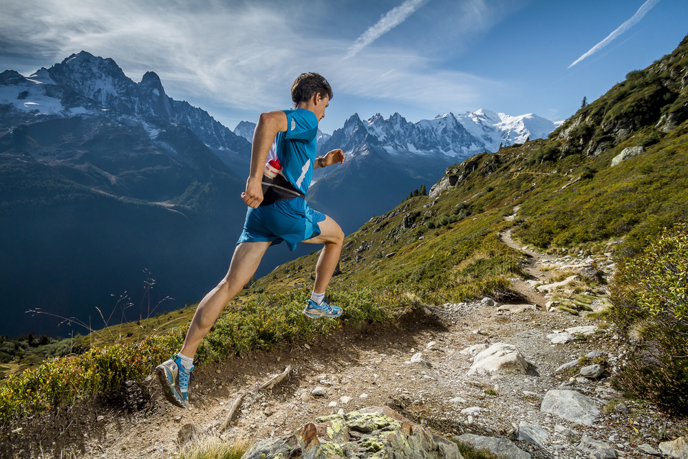 Mountain Runner Ascent by Tristan Shu — canvas wall art