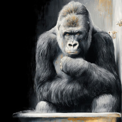Gorilla In Bathtube 5