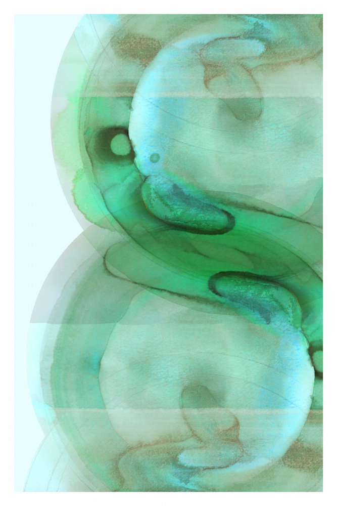 Ethereal Green Flow by cartissi — canvas wall art