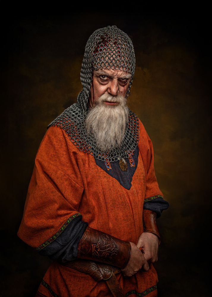 Battle-Worn Viking Elder by Kieran O Mahony AIPF — canvas wall art