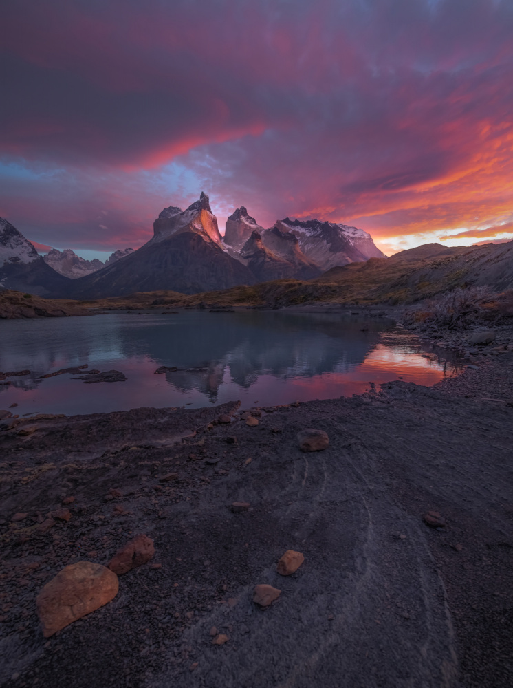 Majestic Mountain Sunset by James S. Chia — canvas wall art