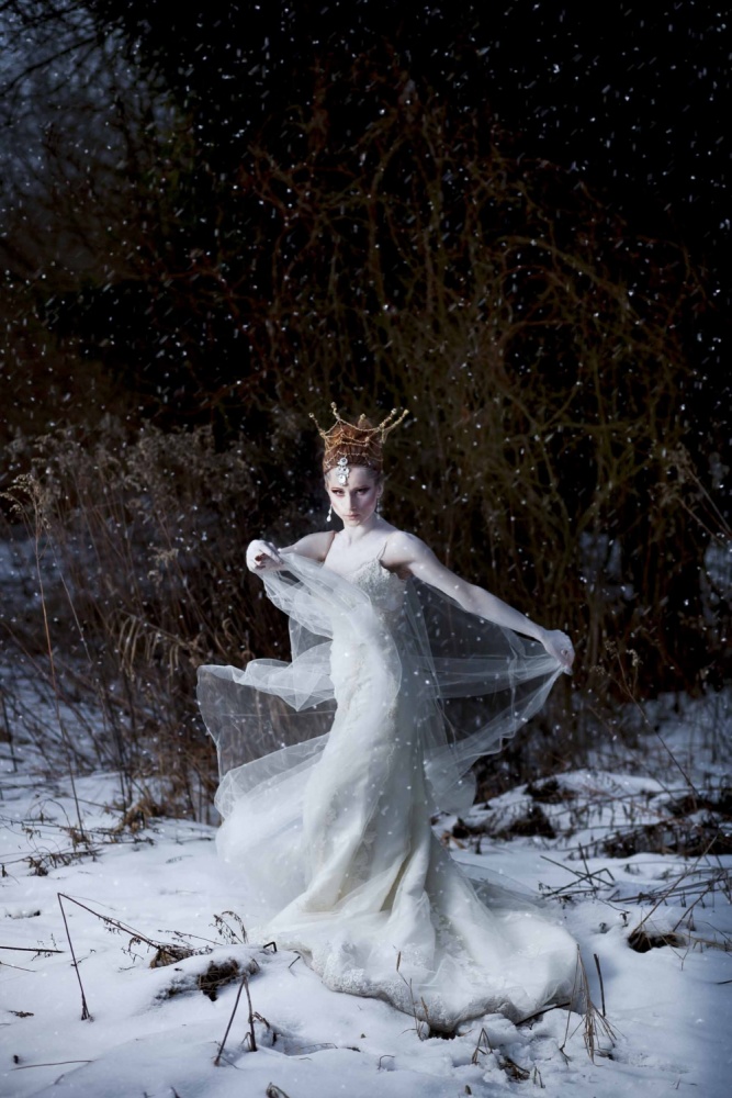 Ethereal Winter Queen by Łukasz Kozłowski — canvas wall art