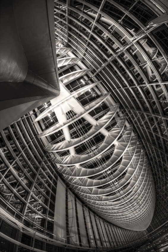 Modern Architectural Curves by Shigehiro Ono — canvas wall art