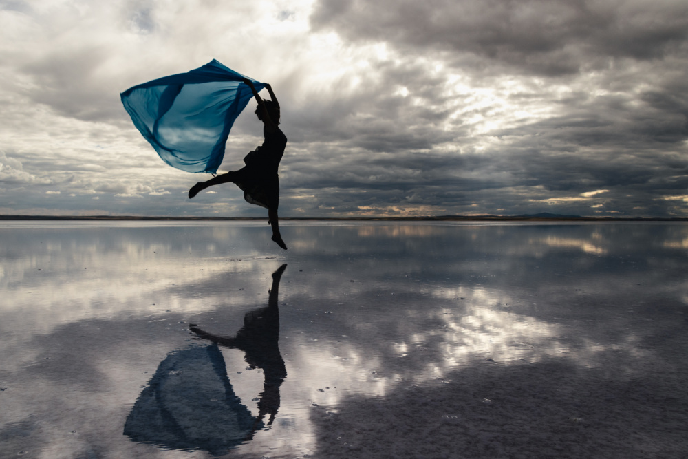 Reflection of dancer by Doruk Uysal — canvas wall art