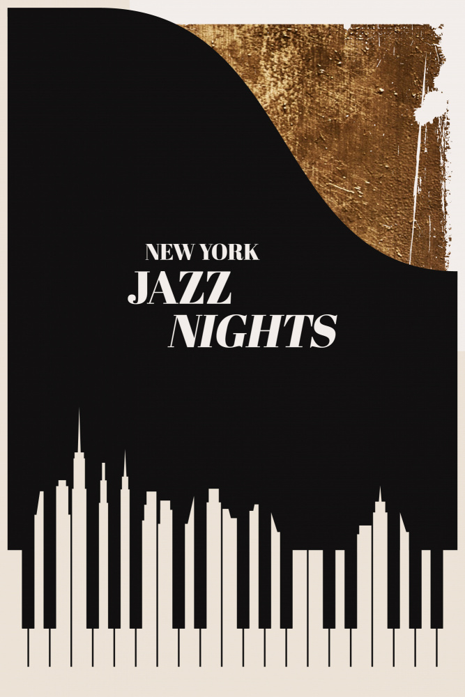 Jazz Nights by Kubistika — canvas wall art