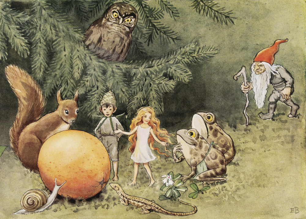 Solägget (1932) by Elsa Beskow — canvas wall art