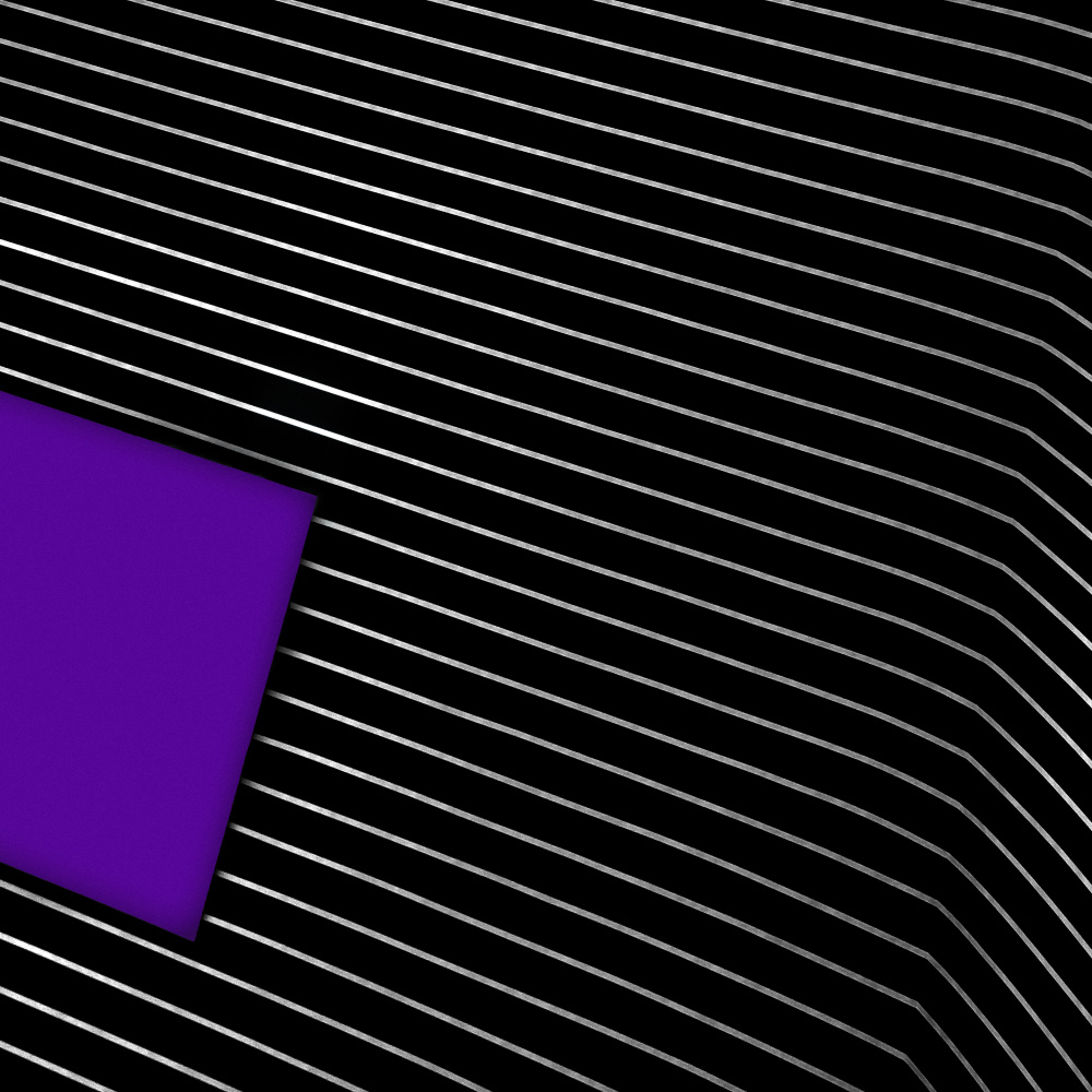 Purple Rectangle Lines by Gilbert Claes — canvas wall art