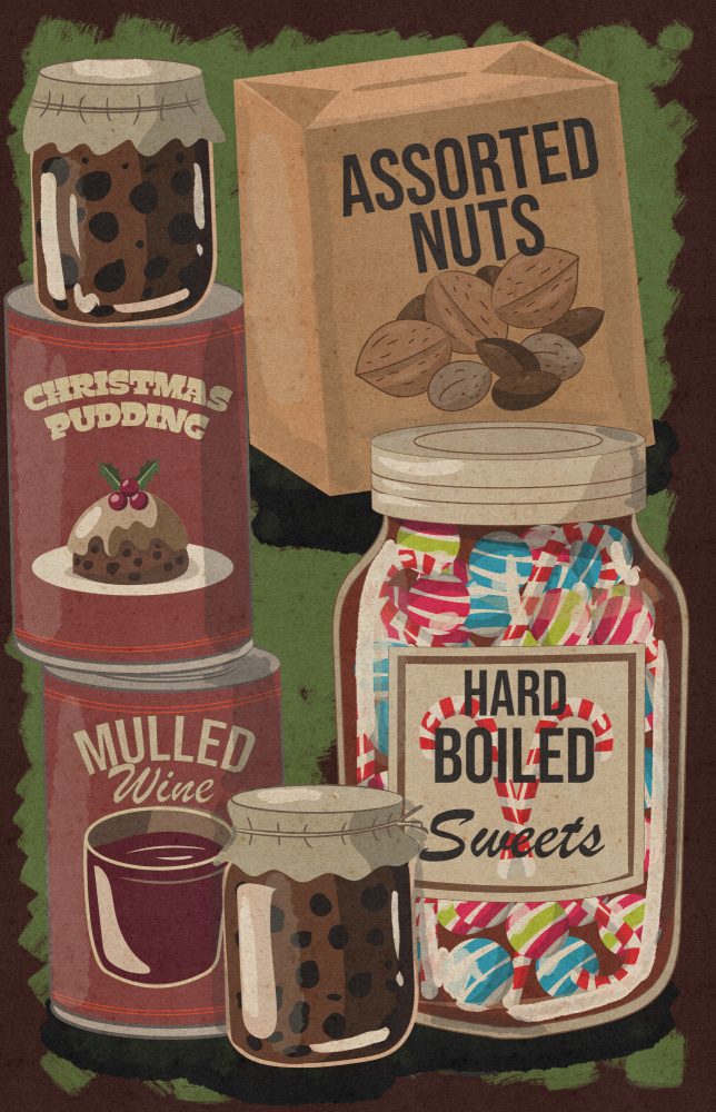 Festive Christmas Provisions by Nicholas — canvas wall art
