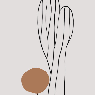 Modern Cactus Study