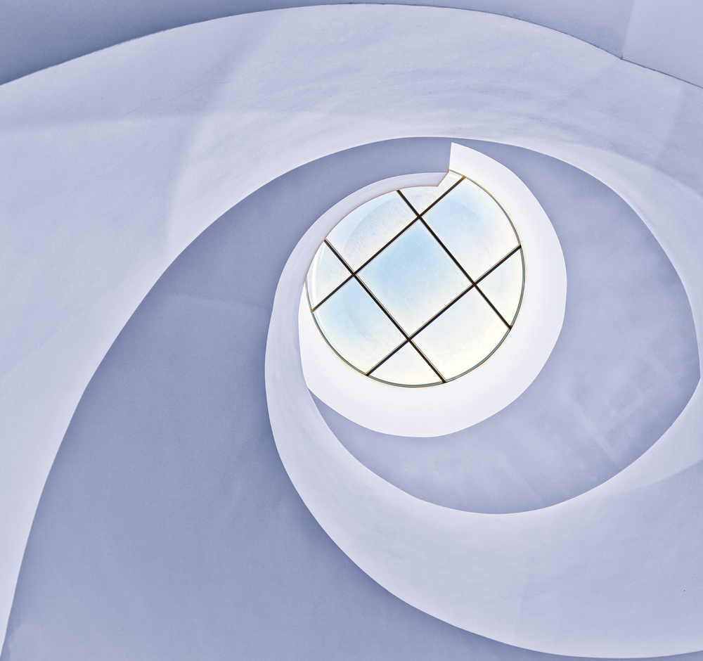 Upward Spiral Skylight by Martin Fleckenstein — canvas wall art