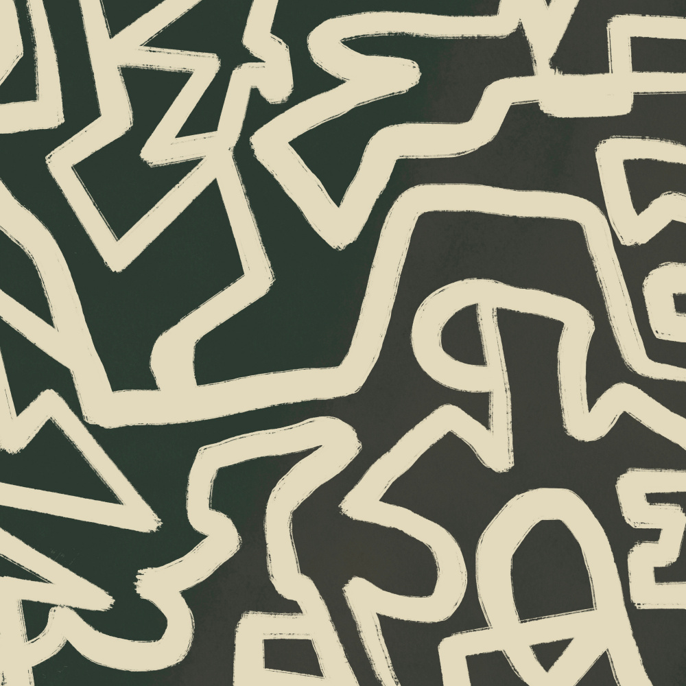 Organic Flowing Lines by Little Dean — canvas wall art
