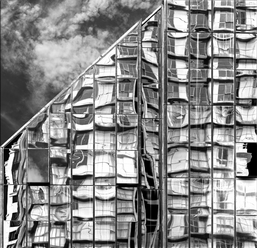 Modern Architecture Reflections by Harry Verschelden — canvas wall art